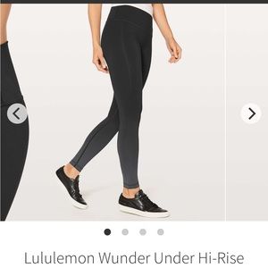 Lululemon Wunder Under Hi-Rise Tight (Ombre) 28"